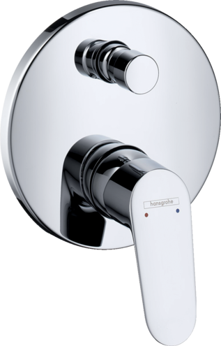 [1621C1625] Mélangeur de bain FOCUS UP set de montage final, D 15 cm sans corps à encastrer 757 011 groupe acoustique I , Chromé