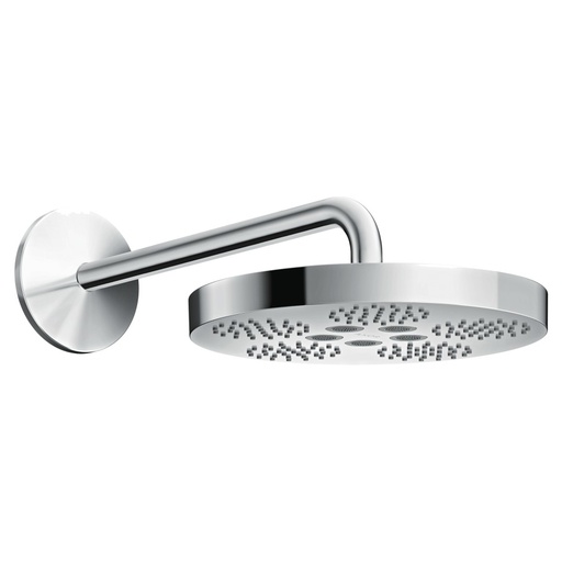 [1621C1668] Douche murale One 280 D 28 cm, 2jet PowderRain/Rain débit 12 l/min, bras de douche 38,9 cm, groupe acoustique II sans corps à encastrer Nr. 35361180, chromé