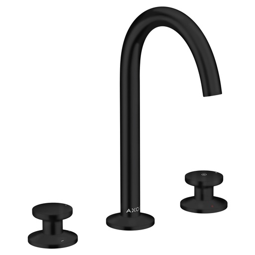 [1621C1684] Mélangeur de lavabo 3-trou One Select 170 Mélangeur de lavabo 3-trou ONE SELECT 170 S 140 mm, goulot orientable avec vidage Push-Open, débit 4,8 l/min, groupe acoustique I, Noir mat