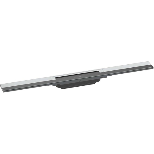 [1620C1863] Rigole de douche RAINDRAIN FLEX 70 cm, recouvrement design insert amovible raccourcissable pour montage libre, sans corps à encastrer 01000180/01001180/01002180,chromé