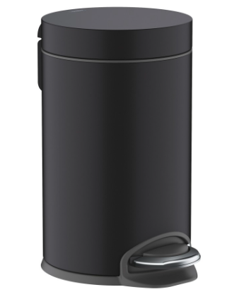[1690C1638] Boîte à ordures AddStoris D 17 cm, H 26,5 cm contenance 3 litres, noir mat