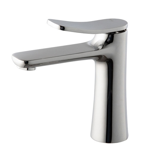 [1621C2128] Mélangeur de lavabo FLO, S 120 mm - H111 mm jusqu'à l'aérateur sans vidage, débit 5l/min, CR Chromé