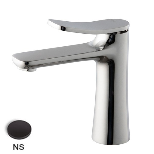 [1621C2130] Mélangeur de lavabo FLO, S 120 mm - H111 mm jusqu'à l'aérateur sans vidage, débit 5l/min, NS Noir Mat