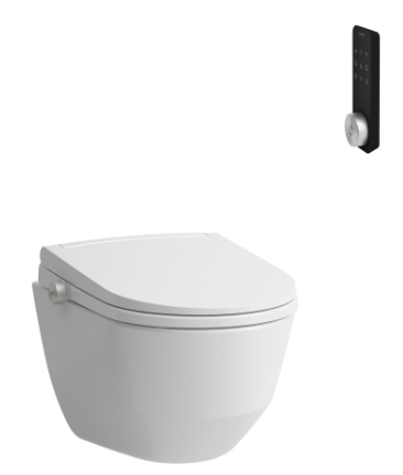 [1626M0010] WCdouche Cleanet Pro Sit UP 37 x 42.5 x 53 cm Céramique, composé de: support WC douche Cleanet Sit et cuvette murale Pro, y compris jeu de fixation mural Easy-Fit 2.0 M12 (H893827) blanc brillant