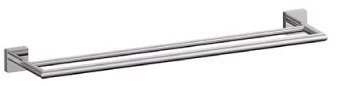 [1690C0344] Barre à linge FORUM QUADRA entraxe 60 cm, double, chromé