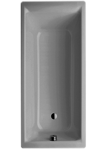[1610C0124] Baignoire PURO 170 x 75 x 42 cm, acier isolation phonique 100 blanc - Inclus émaillage antidérapant partiel