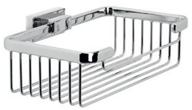 [1690C0295] Porte-savon à barrettes NEW LEA 1800, 20x14x6 cm, Nickel brossé