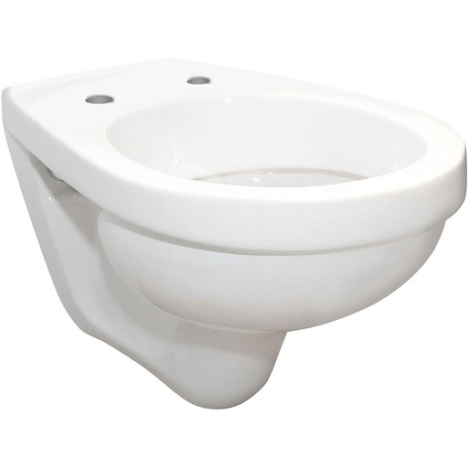 [1625M0103] Cuvette WC murale Saval, céramique, pour chasse d'eau à encastrer, standard, blanc