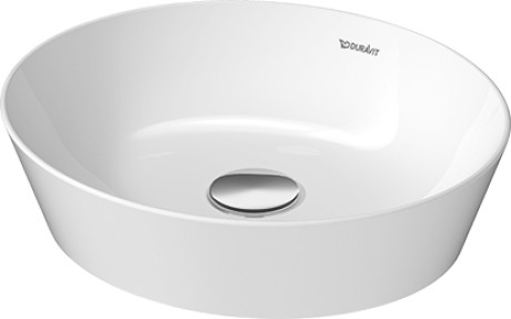 [1624C0579] Lavabo à poser CAPE COD 40 x 36 cm, céramique DuraCeram, sans trop-plein coloris intérieur blanc, sans trou robin., standard, blanc