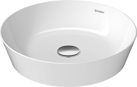 [1624C0594] Lavabo à poser CAPE COD D 43 cm, céramique DuraCeram, sans trop-plein coloris intérieur blanc, sans trou robin., standard, blanc