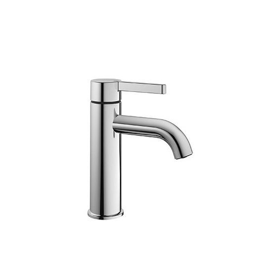 [1621S0848] Mélangeur de lavabo BEVO S 115 mm, goulot fixe CoolFix eau froide par position du levier au milieu sans vidage, tuyaux de raccordement flexibles 3/8" groupe acoustique NT, chromeline