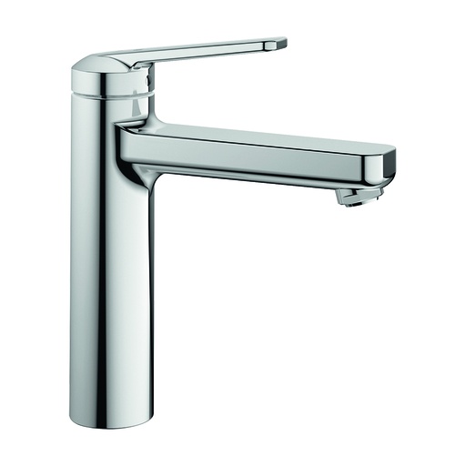 [1621C0399] Mélangeur de lavabo DOMO 6.0 eau froide par position du levier au milieu S 150 mm, goulot fixe sans vidage, groupe acoustique I, chromeline