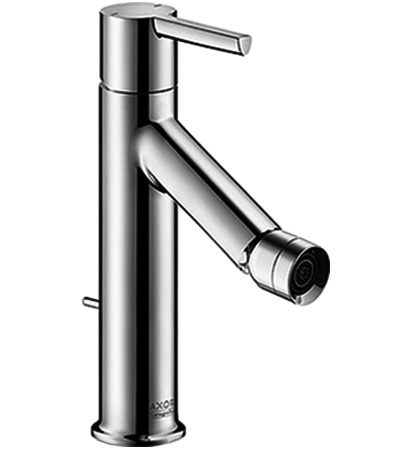 [1621C0634] Mélangeur de bidet STARCK S 104 mm, buse orientable levier de commande, vidage excentrique, débit 7,2 l/min, chromé
