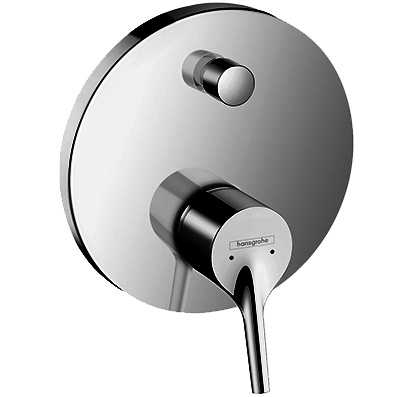 [1621C0678] Mélangeur de bain TALIS S UP set de montage final, D 15 cm dispositif d'antisiphonnage intégré, sans corps à encastrer 1800180 groupe acoustique I, chromé