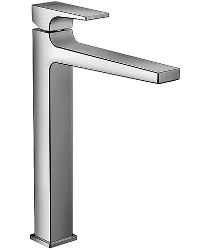 [1621C0714] Mélangeur de lavabo METROPOL 260, S 204 mm, goulot fixe avec vidage Push-Open, débit 5 l/min, groupe acoustique I, chromé
