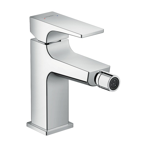 [1621C0721] Mélangeur de bidet METROPOL 100, S 129 mm, avec vidage Push-Open, débit 7,2 l/min groupe acoustique II, chromé