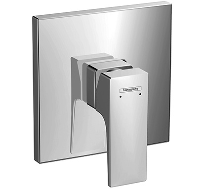 [1621C0732] Mélangeur de douche METROPOL UP, set de montage final 15,6 x 15,6 cm, sans corps à encastrer 1800180, chromé