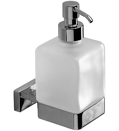 [1690C0665] Distributeur de savon NEW LEA 1800, réservoir en verre satiné, chromé