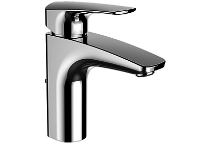 [1621M0782] Mélangeur de lavabo SK LAURIN ECO+, S 106 mm, goulot fixe vidage excentrique, groupe acoustique I, chromé