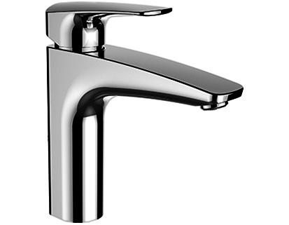 [1621M0785] Mélangeur de lavabo SK LAURIN ECO+, S 130 mm, goulot fixe sans vidage, groupe acoustique I, chromé