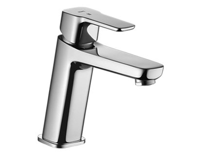[1621C0854] Mélangeur de lavabo MONTA S 145 mm, goulot fixe membrane d'étanchéité, CoolFix vidage excentrique, tuyaux de raccordement flexibles 3/8" groupe acoustique I, chromeline