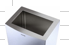 [1618C0161] Cadre CWS STAINLESS STEEL PAPERBIN 60 L ouverture grande pour boîte à ordures Nr. 1000595, acier inoxydable brossé