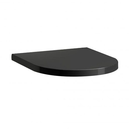 [1625C0211] Siège de WC Kartell avec couvercle, amovible, abaissement automatique - Noir mat 716