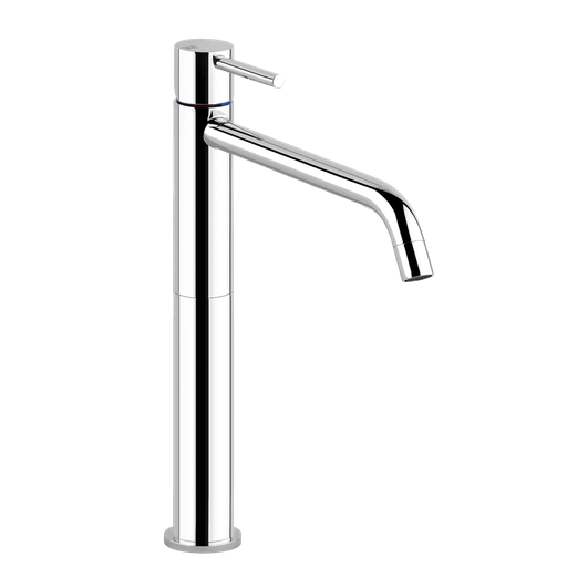 [1621C1051] Mélangeur de lavabo VIA TORTONA S 211 mm, goulot fixe H jusqu'à l'aérateur 215 mm, H levier 297 mm, sans vidage, tuyaux de raccordement flexibles 3/8", groupe acoustique I, débit 5 l/min, chromé